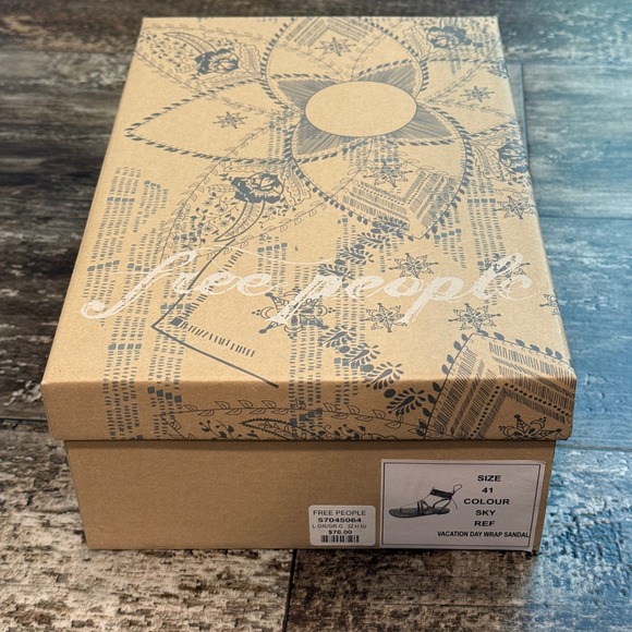 Free People Vacation Day Wrap Sky Gladiator Sandals Size 41 EU Lace Up Beach NEW - Picture 5 of 12